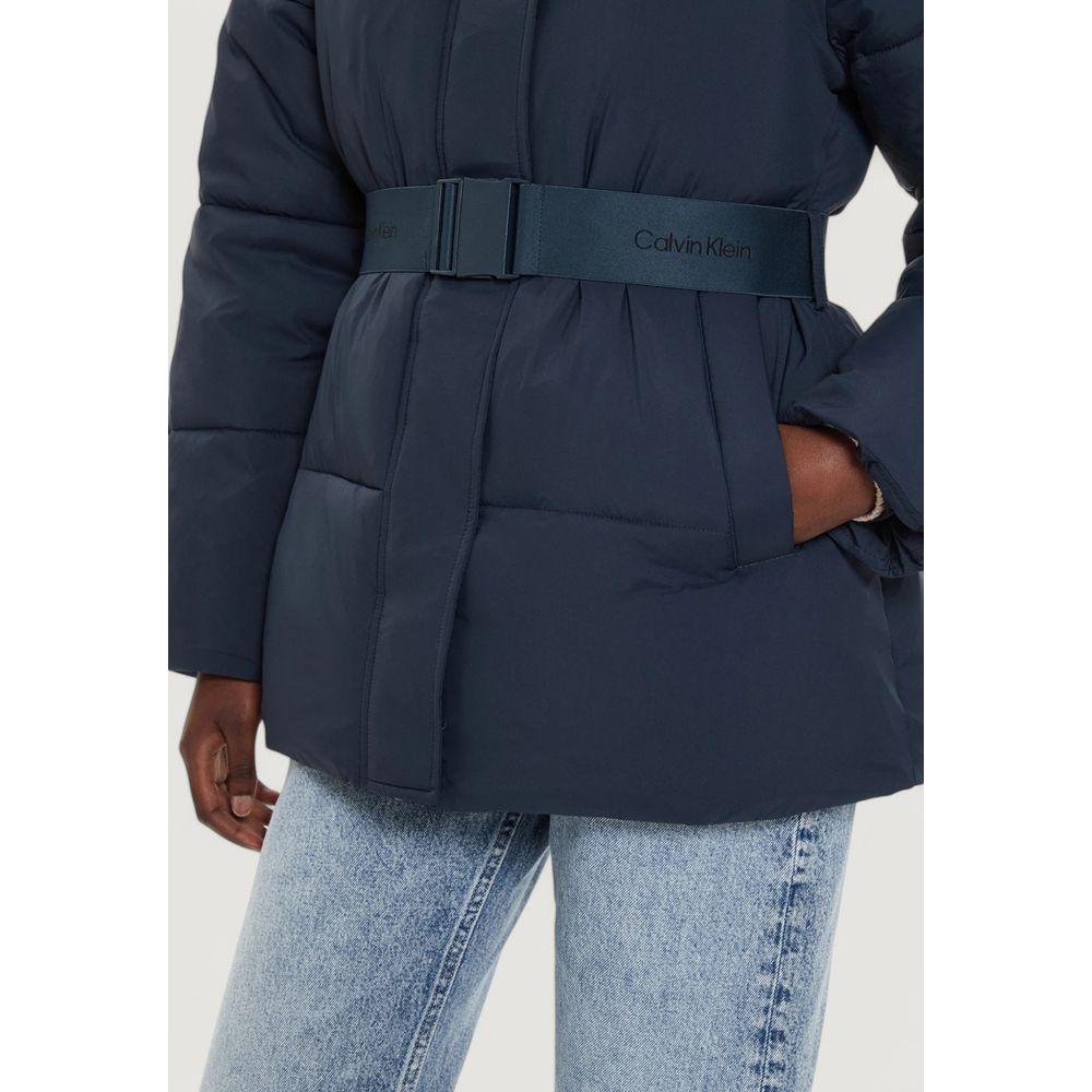 Calvin Klein Jeans Blue Nylon Jackets & Coat Calvin Klein Jeans