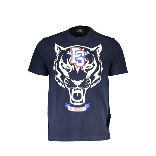 Plein Sport Blue Cotton Mens TShirt Plein Sport