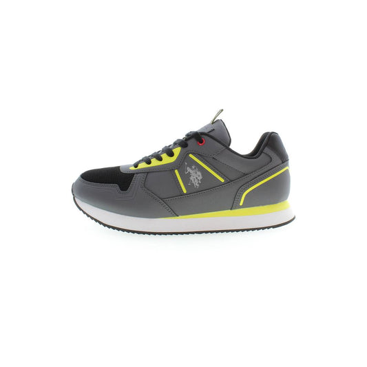 U.S. POLO ASSN. Gray Polyester Men Sneaker U.S. POLO ASSN.