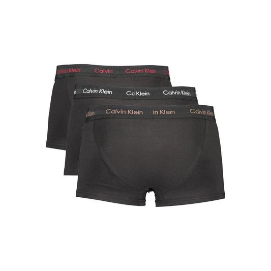 Calvin Klein Black Cotton Men Underwear Trunk Pack Calvin Klein