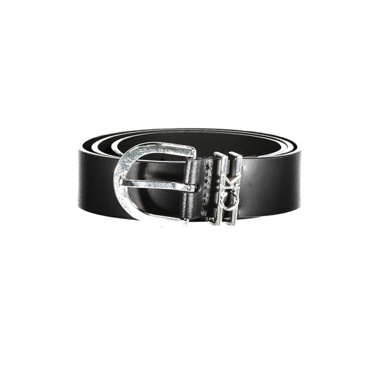 Calvin Klein Black Leather Women Belt Calvin Klein