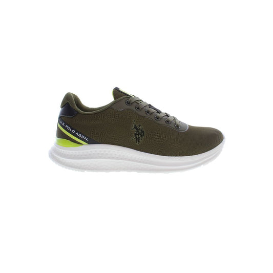 U.S. POLO ASSN. Green Polyester Men Sneaker U.S. POLO ASSN.