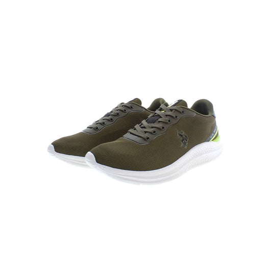 U.S. POLO ASSN. Green Polyester Men Sneaker U.S. POLO ASSN.