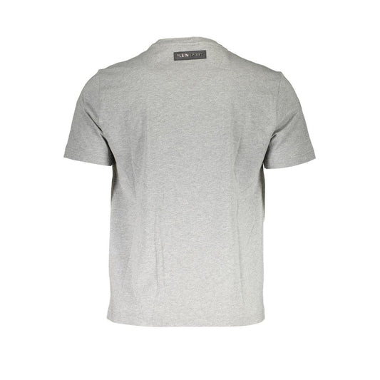 Plein Sport Gray Cotton Men T-Shirt Plein Sport