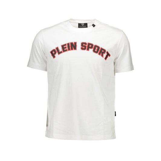 Plein Sport White Cotton Men T-Shirt Plein Sport