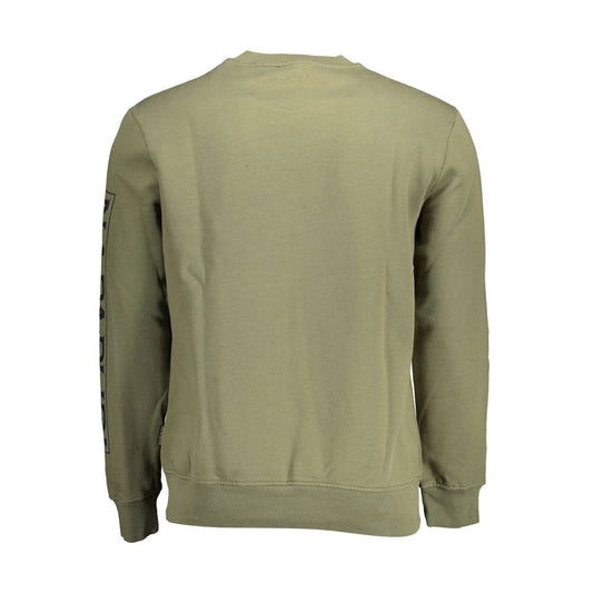 Napapijri Green Cotton Men Sweater Napapijri