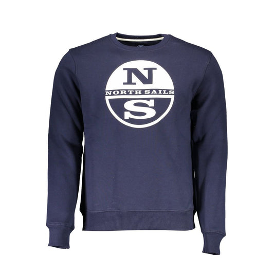 North Sails Blue Cotton Men Sweater North Sails