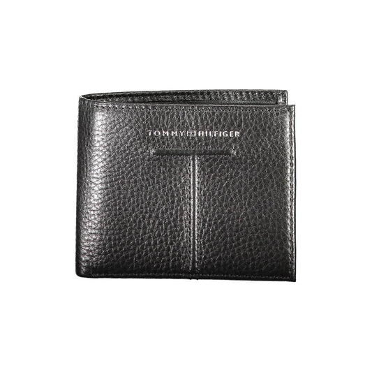 Tommy Hilfiger Black Leather Men Wallet Tommy Hilfiger