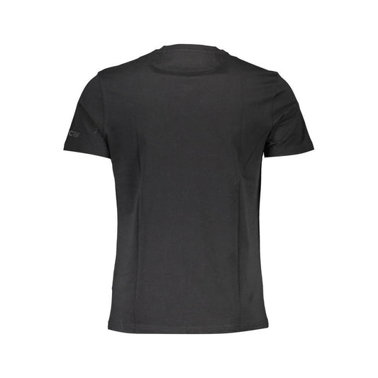 La Martina Black Cotton Men T-Shirt La Martina