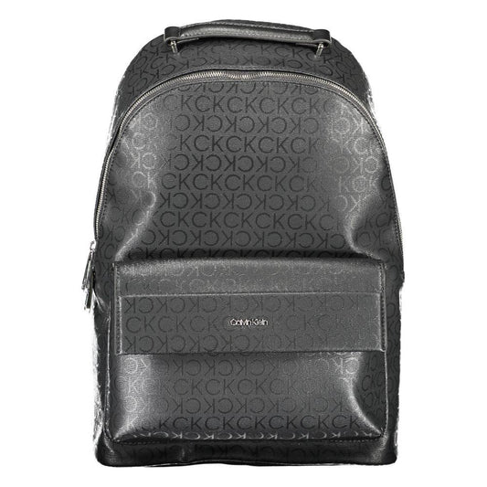 Calvin Klein Black Polyester Men Backpack Calvin Klein