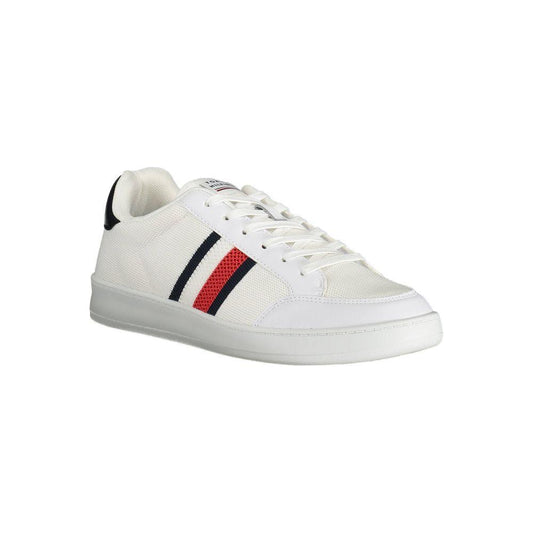 Tommy Hilfiger White Polyester Men Sneaker Tommy Hilfiger