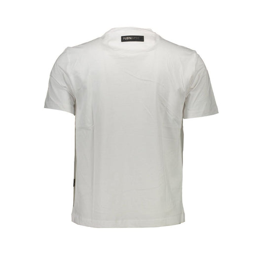 Plein Sport White Cotton Men T-Shirt