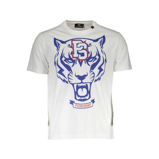 Plein Sport White Cotton Men T-Shirt