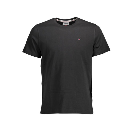 Tommy Hilfiger Black Cotton T-Shirt Tommy Hilfiger