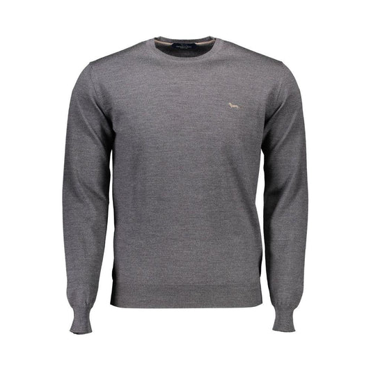 Harmont & Blaine Gray Wool Men Sweater Harmont & Blaine