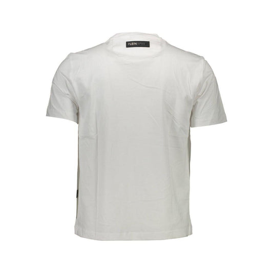 Plein Sport White Cotton Men T-Shirt Plein Sport