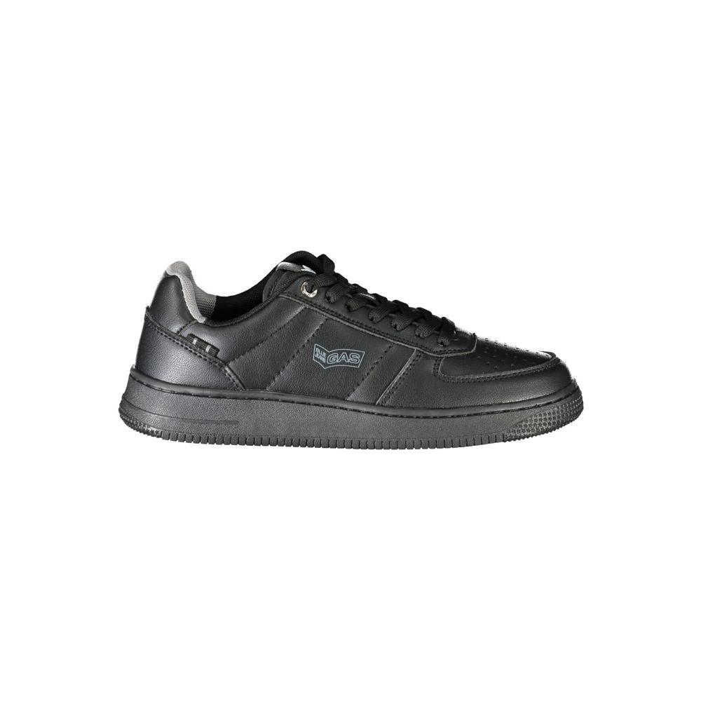 Gas Black Polyester Sneaker Gas