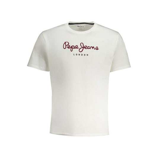 Pepe Jeans White Cotton T-Shirt