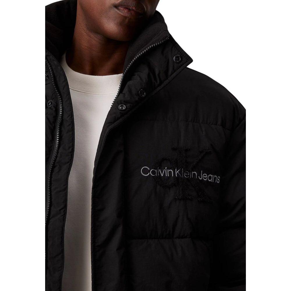 Calvin Klein Jeans Black Polyamide Riciclata Jacket Calvin Klein Jeans