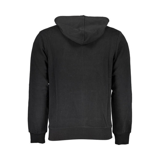 La Martina Black Cotton Men Sweater La Martina