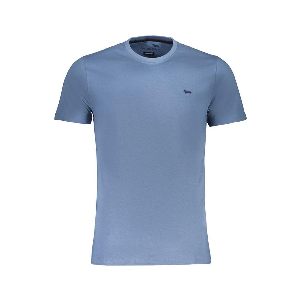 Harmont & Blaine Blue Cotton T-Shirt Harmont & Blaine