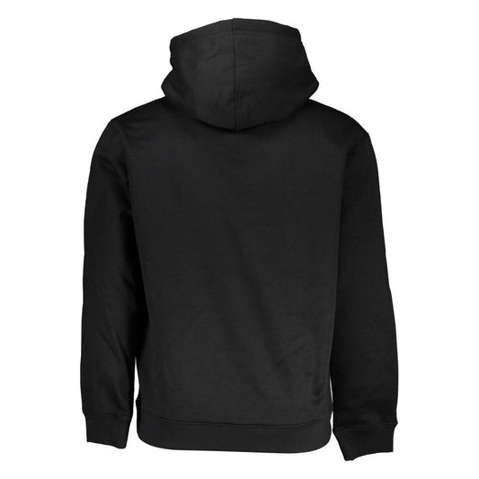 Calvin Klein Sleek Fleece Hooded Sweatshirt in Black Calvin Klein