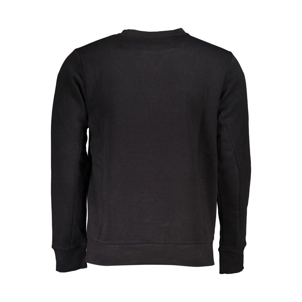 U.S. Grand Polo Chic Crew Neck Fleece Sweatshirt in Black U.S. Grand Polo