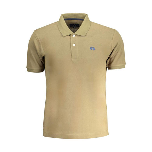 La Martina Green Cotton Polo Shirt