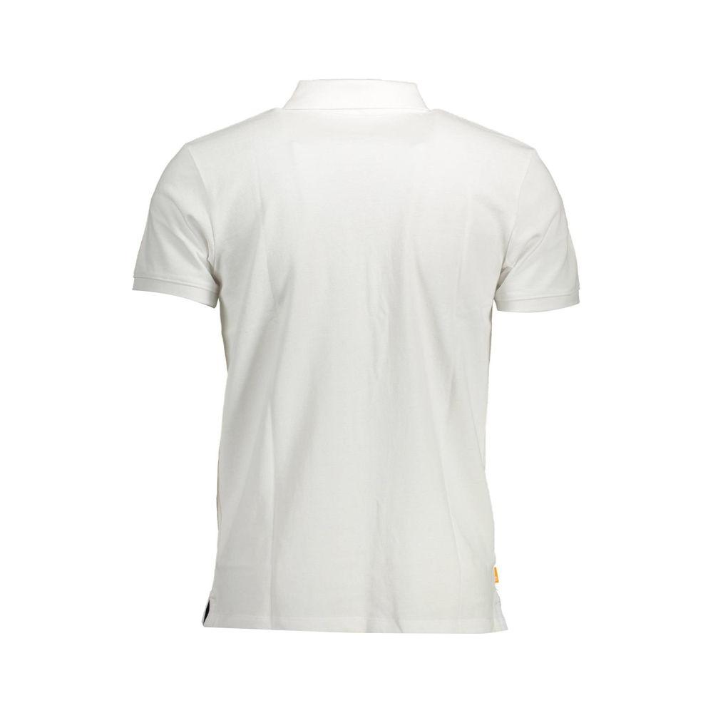 Timberland White Cotton Men Polo Timberland