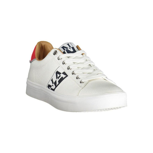 Napapijri White Polyester Mens Sneaker Napapijri