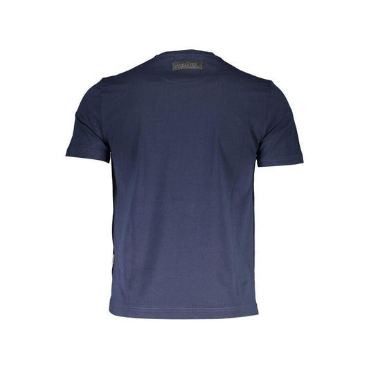 Plein Sport Blue Cotton Men T-Shirt Plein Sport