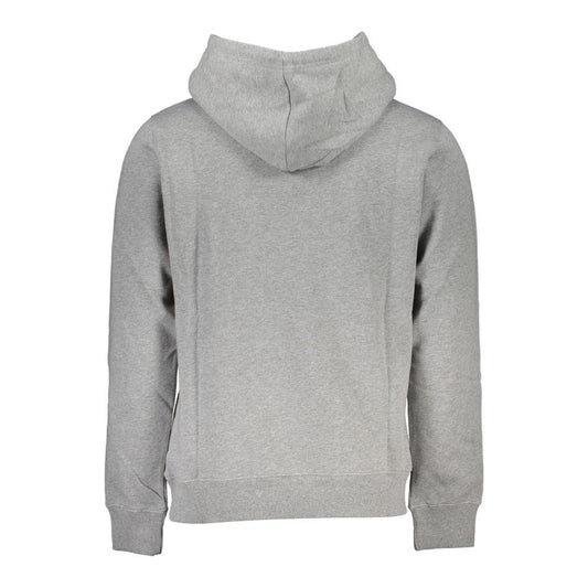 Calvin Klein Elegant Gray Long Sleeve Hooded Sweatshirt Calvin Klein