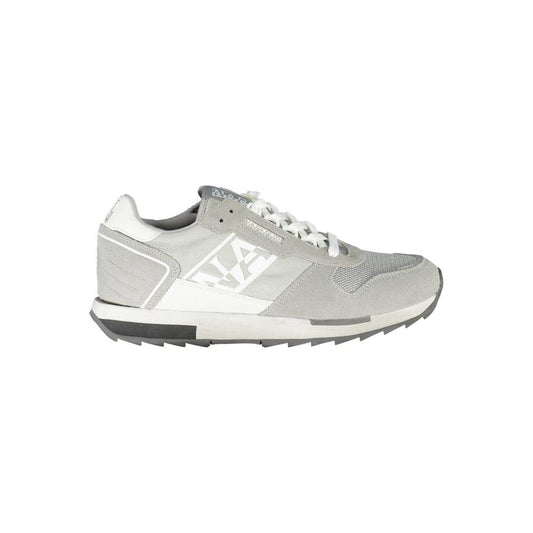 Napapijri Gray Polyester Men Sneaker