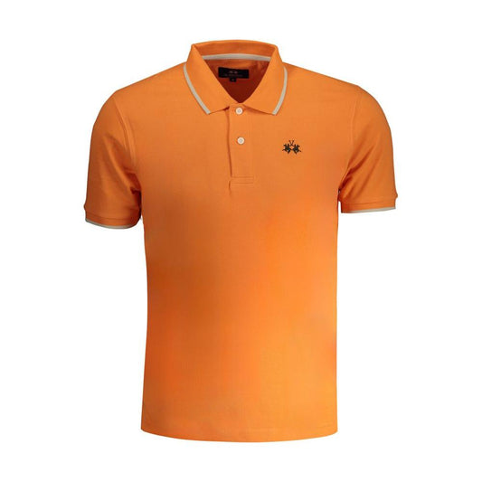 La Martina Orange Cotton Polo Shirt