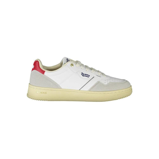 Gas White Artificial Leather Sneaker Gas