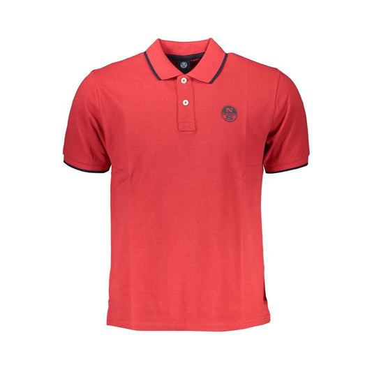 North Sails Red Cotton Polo Shirt