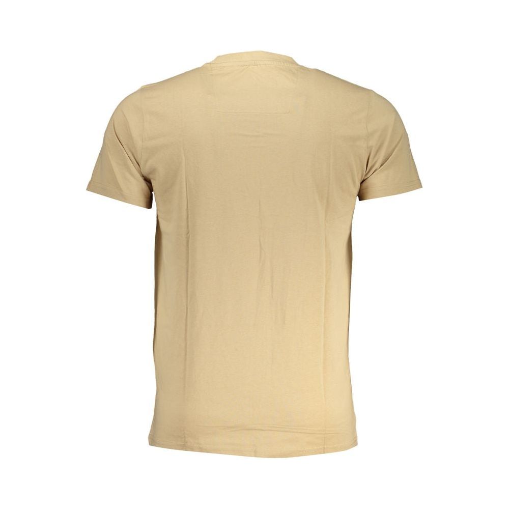 Cavalli Class Beige Cotton T-Shirt