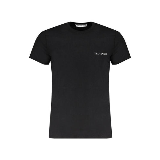 Trussardi Black Cotton T-Shirt