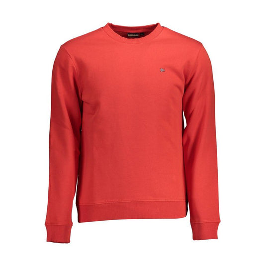 Napapijri Red Cotton Men Sweater Napapijri