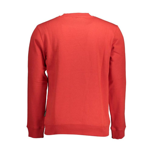 Napapijri Red Cotton Men Sweater Napapijri