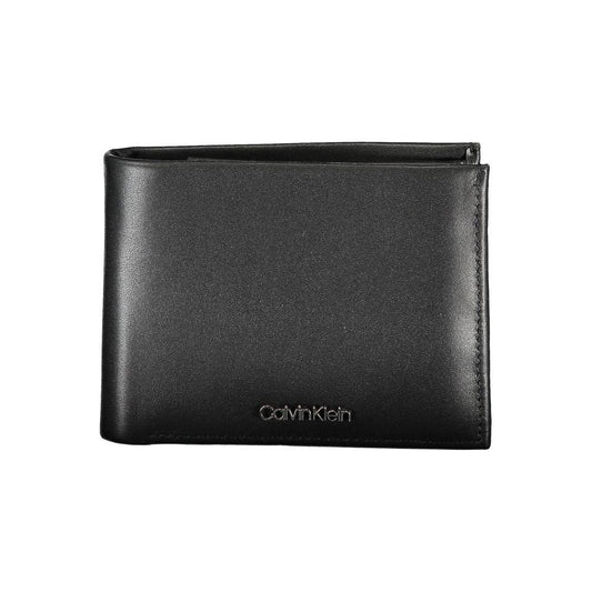 Calvin Klein Sleek Black Leather Wallet for Men Calvin Klein