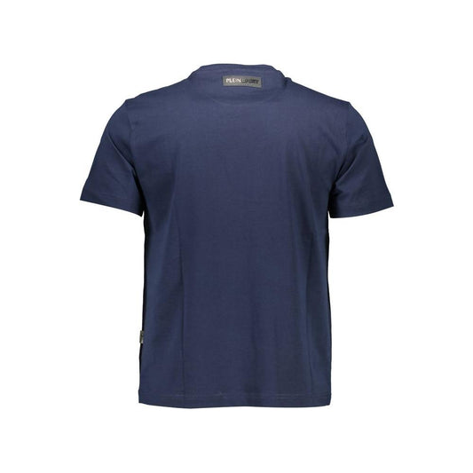 Plein Sport Blue Cotton Men T-Shirt Plein Sport