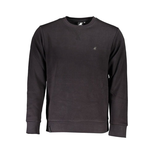 U.S. Grand Polo Black Cotton Sweater U.S. Grand Polo