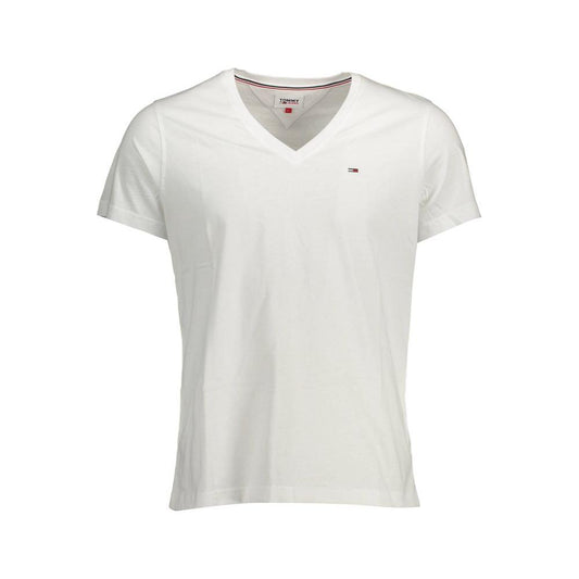 Tommy Hilfiger White Cotton Men TShirt Tommy Hilfiger