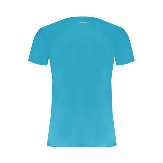 Trussardi Light Blue Cotton T-Shirt Trussardi