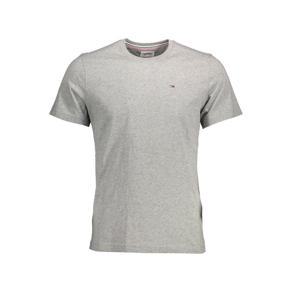 Tommy Hilfiger Gray Cotton Men T-Shirt Tommy Hilfiger