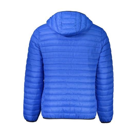 Cavalli Class Blue Polyamide Men Jacket Cavalli Class