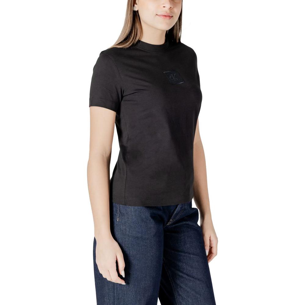 Calvin Klein Jeans Black Cotton Tops & T-Shirt Calvin Klein Jeans