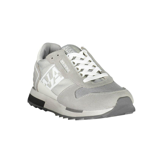 Napapijri Gray Polyester Men Sneaker Napapijri