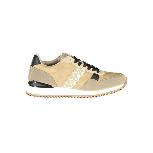 Napapijri Beige Polyester Men Sneaker Napapijri